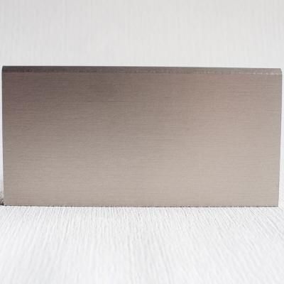 Плинтус из МДФ с алюминиевым покрытием М2 шампанское