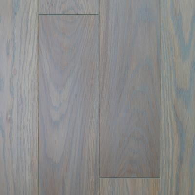 Масивна дошка Дуб Сіро-блакитний браш