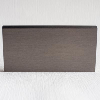 Плинтус из МДФ с алюминиевым покрытием М2 титан