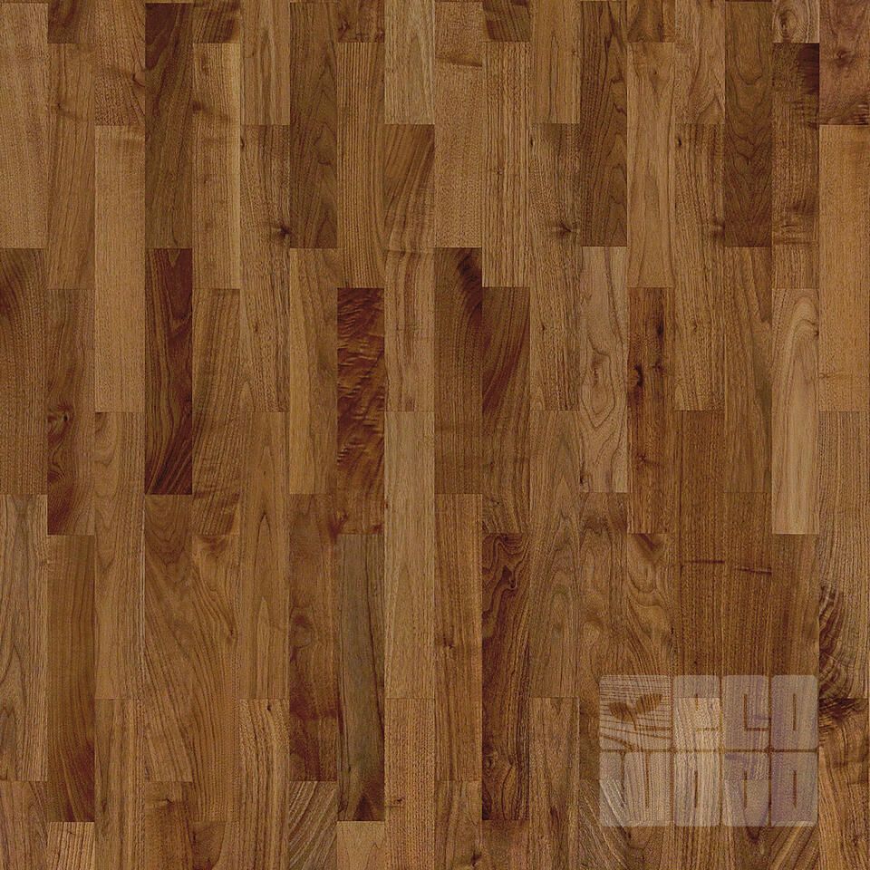 Паркетная доска Американский орех Люкс 2S