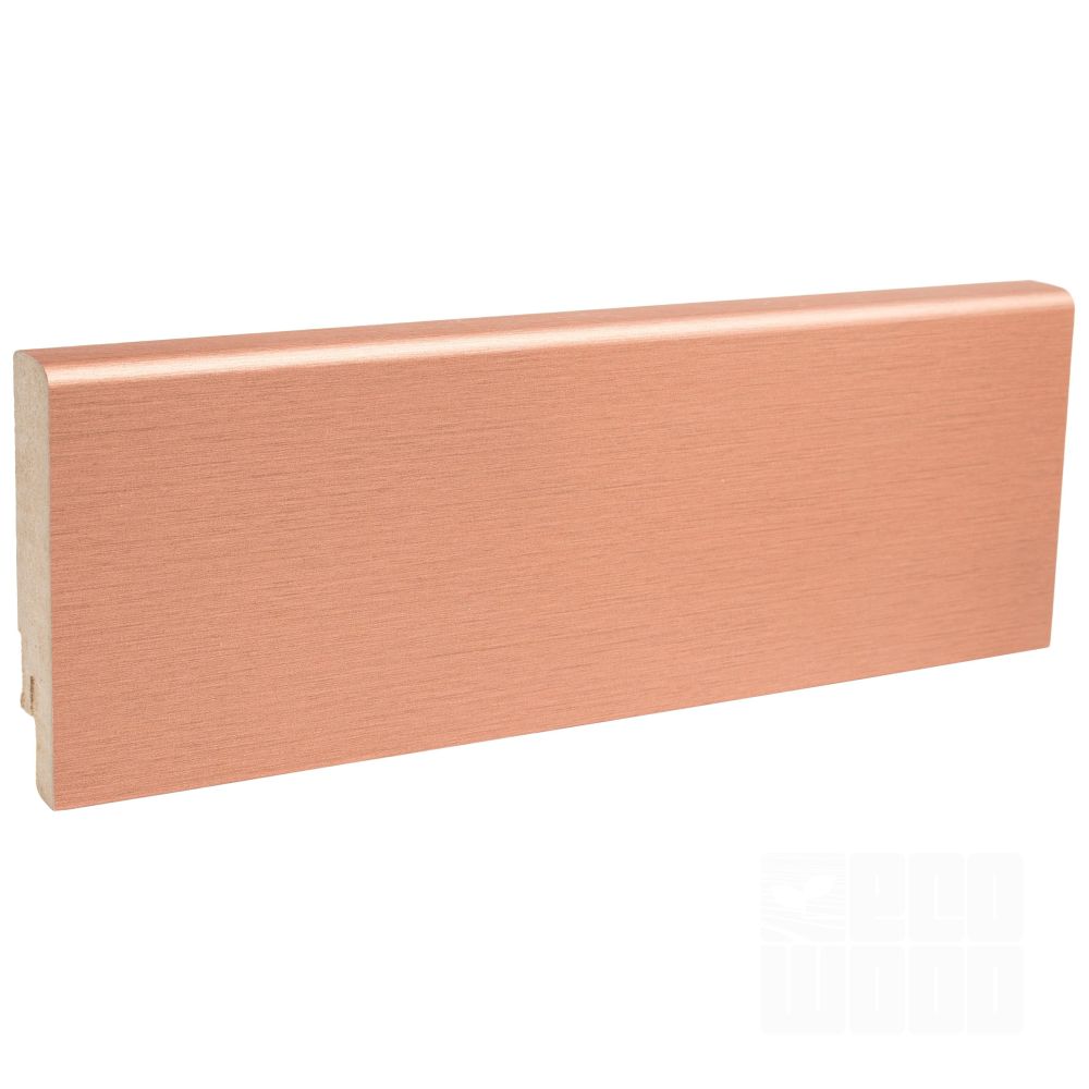 Плинтус из МДФ с алюминиевым покрытием М1 Медь