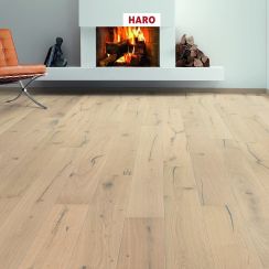 Харо Дуб Пуро белый Алабама Haro Oak Puro White Alabama 537549 Паркетная доска