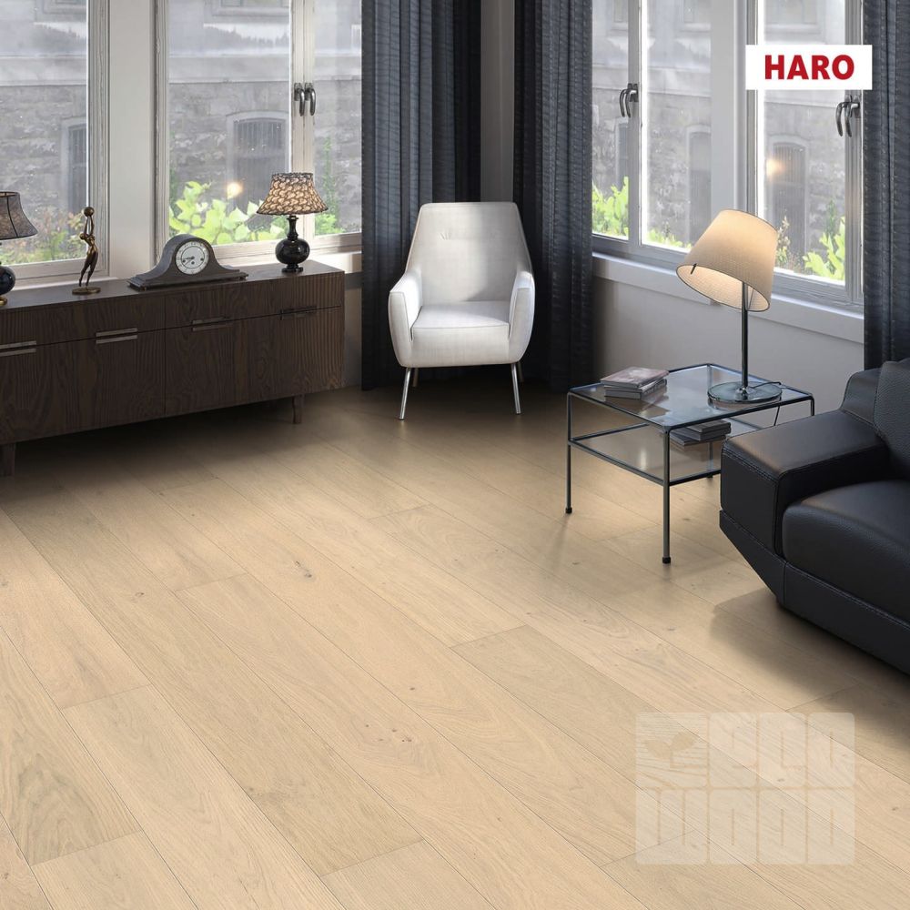 Харо Дуб светлый белый Haro Oak Light  White 543040 Паркетная доска