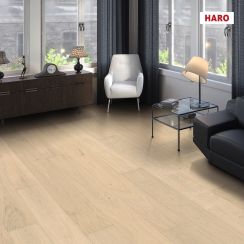 Харо Дуб светлый белый Haro Oak Light  White 543040 Паркетная доска