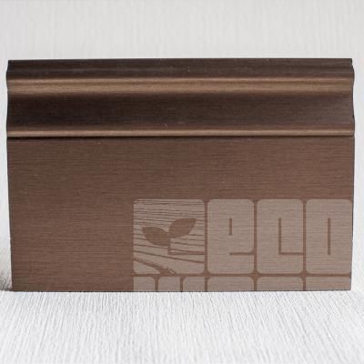 Плинтус из МДФ с алюминиевым покрытием Р8 коричневая бронза