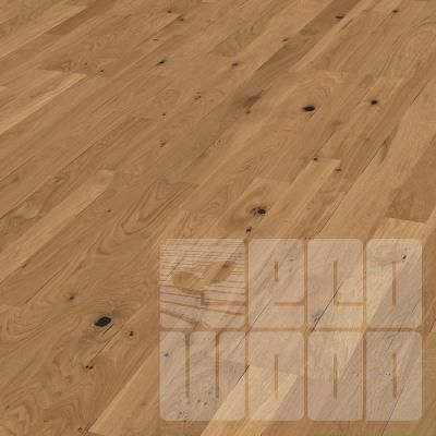 Паркетна дошка Дуб чистий сіро-бежевий планкір 8819