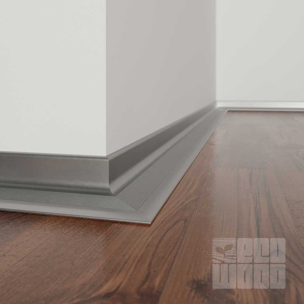 Плинтус алюминиевый "Антиплинтус" анод N1520 