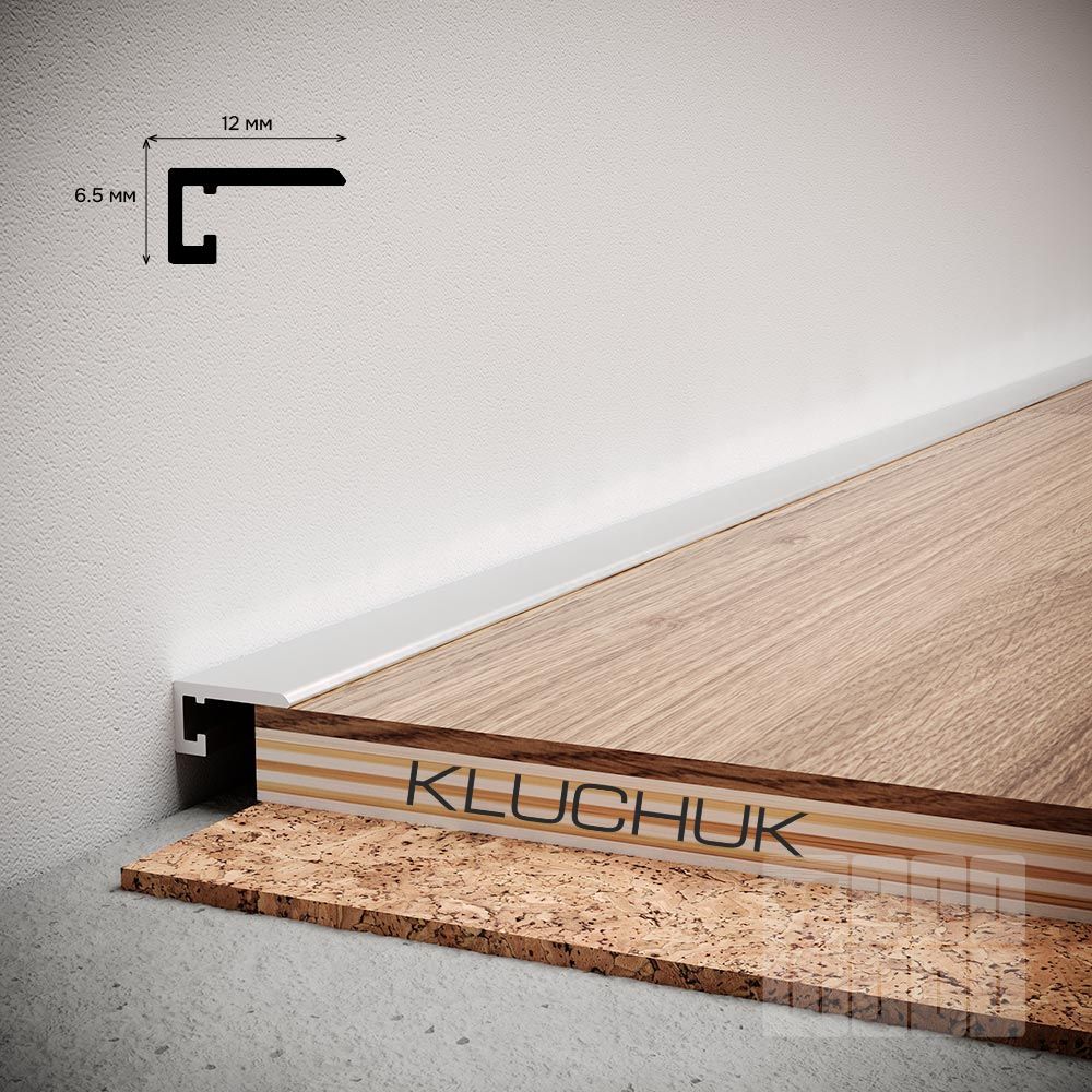 Плинтус алюминиевый "Антиплинтус" анод NМ10 