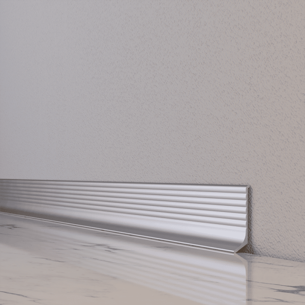 Плинтус алюминиевый "Антиплинтус" анод волнистый NV4011