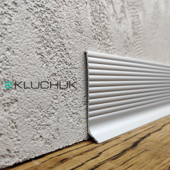 Плинтус алюминиевый "Антиплинтус" анод волнистый NV6011