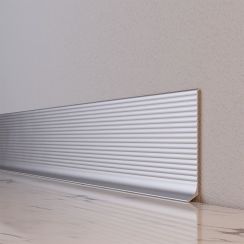 Плинтус алюминиевый "Антиплинтус" анод волнистый NV8011