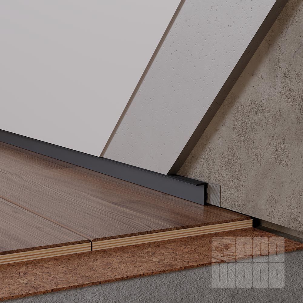 Алюминиевый профиль скрытого монтажа 90 мм ALU-S9015