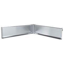 Плинтус алюминий 60 мм серебро глянец браш