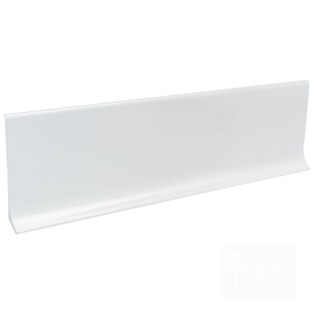 Плинтус алюминий 60 мм белый RAL9003 мат