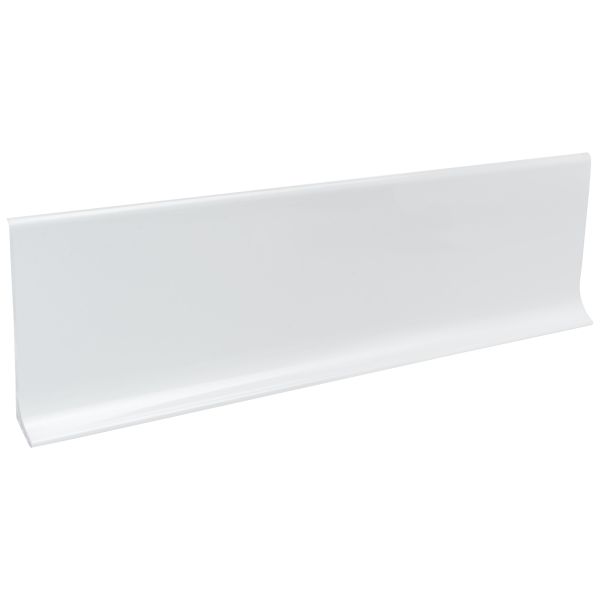 Плинтус алюминий 40 мм белый глянец RAL 9003