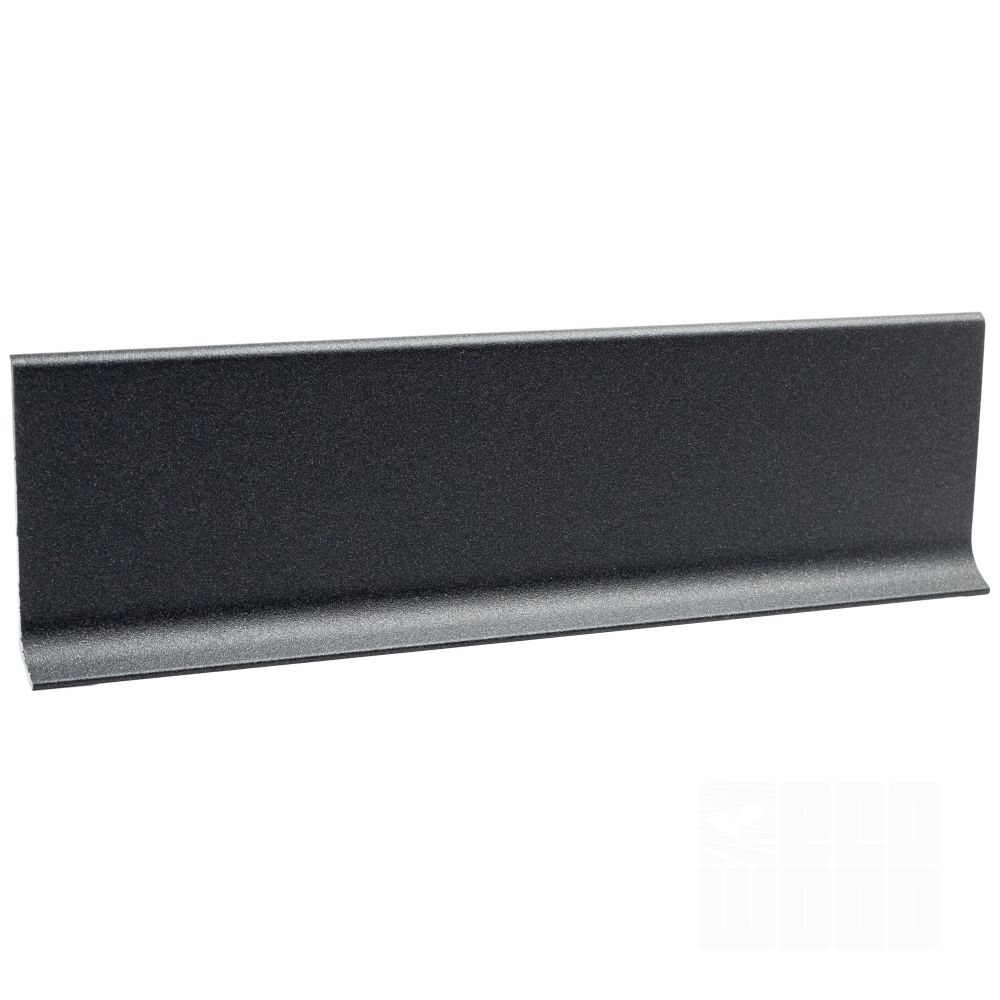 Плинтус алюминий 60 мм антрацит темный
