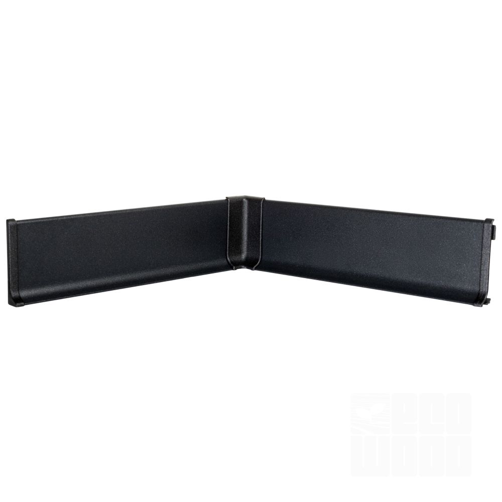 Плинтус алюминий 60 мм антрацит темный