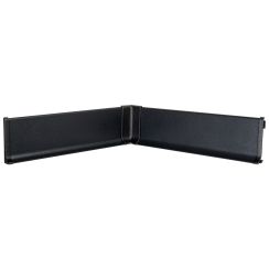 Плинтус алюминий 60 мм антрацит темный