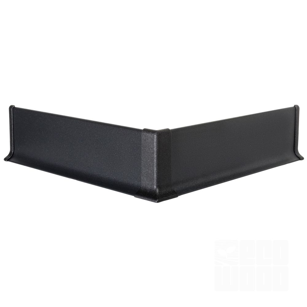 Плинтус алюминий 60 мм антрацит темный