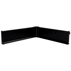 Плинтус алюминий 60 мм черный матовый