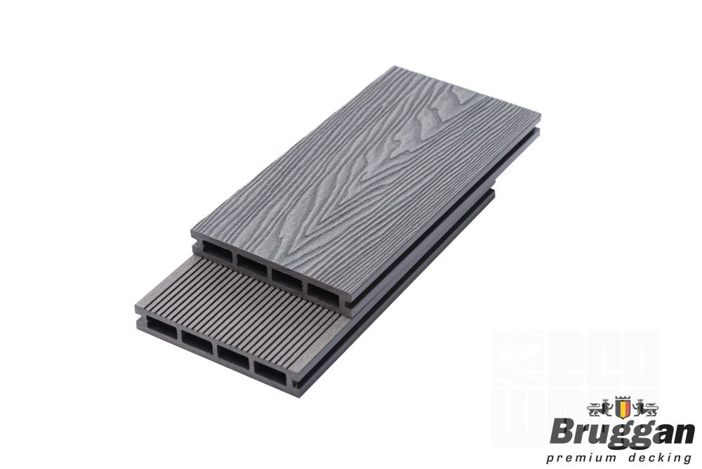 Террасная доска Bruggan Elegant Light 3D Graphite