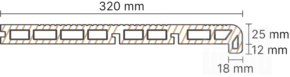 Сходинка Bruggan Graphite