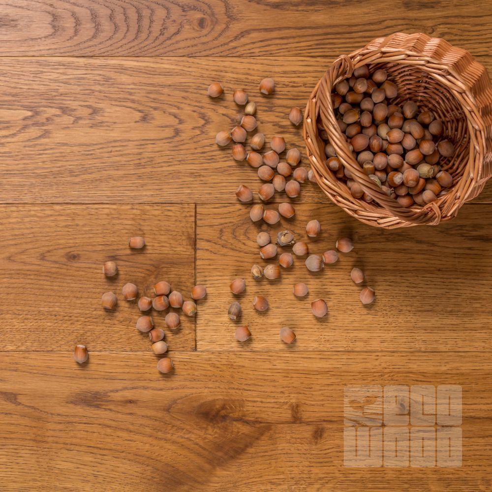 Масивна дошка Дуб Горіх