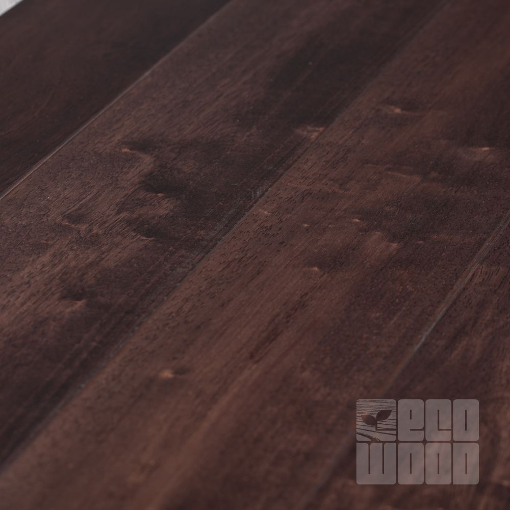 Паркетная доска Гевея гладкая Браун