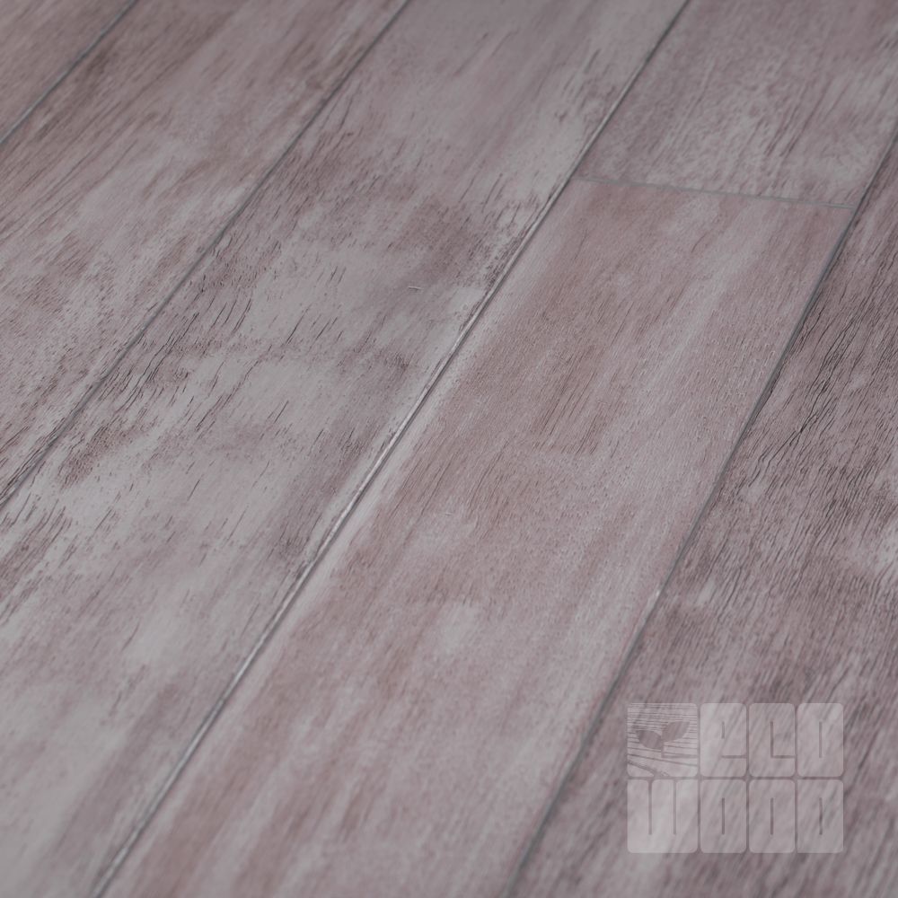 Паркетная доска Гевея Грей Браш гладкая