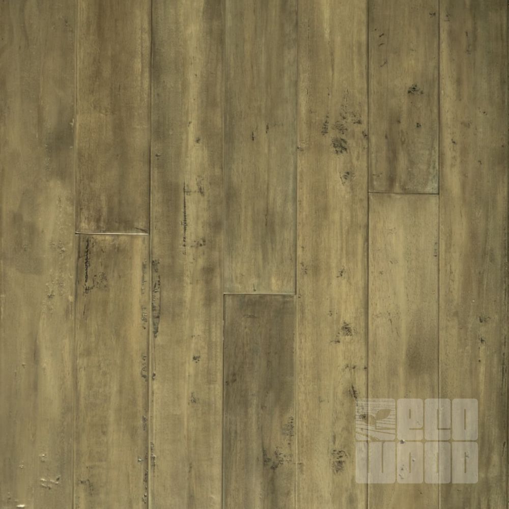 Паркетная доска Гевея состаренная Олива