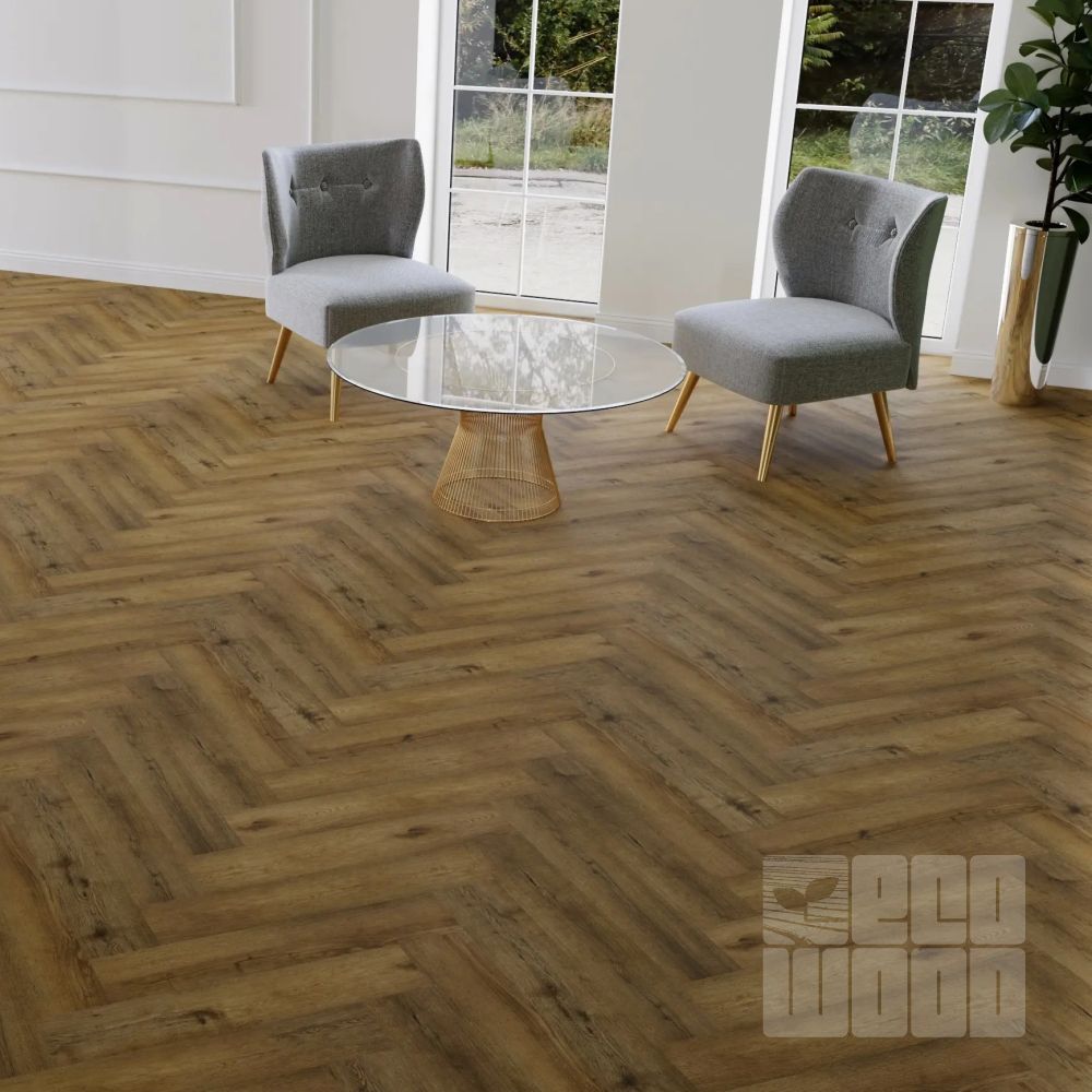 Luxury Floor Дуб Taruos Herringbone Виниловый ламинат SPC