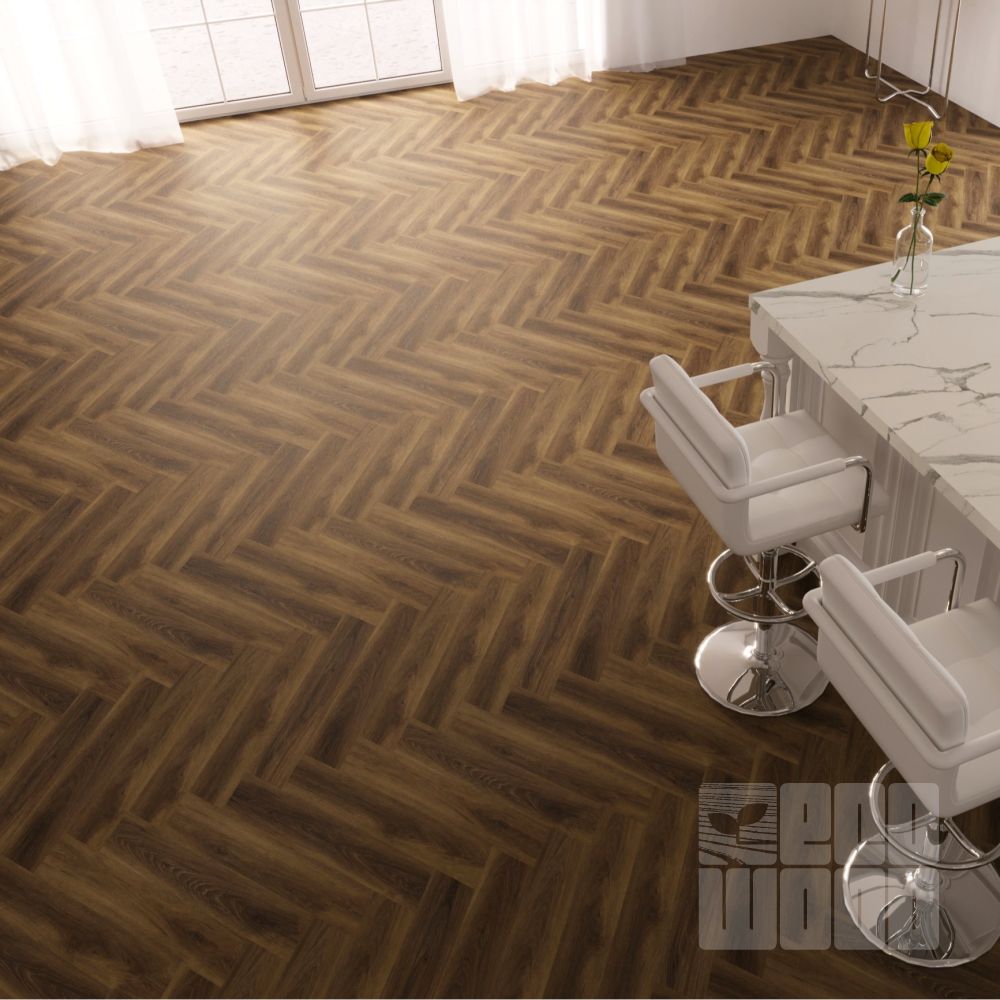 Luxury Floor Дуб Hovden Herringbone Виниловый ламинат SPC