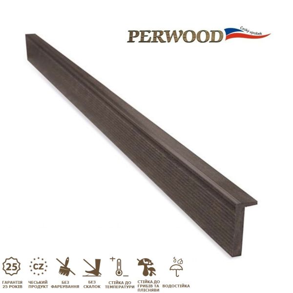 L-плінтус (кутник) PERWOOD сірий камінь