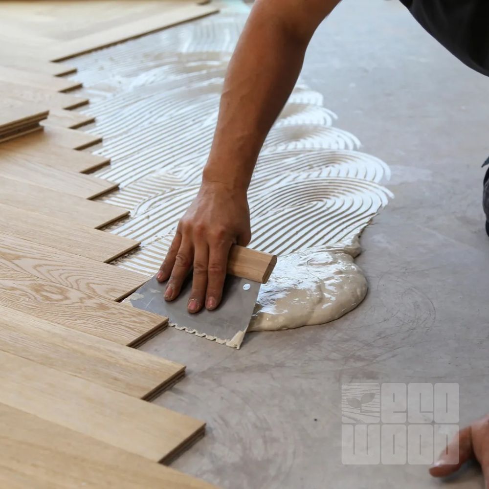 Монтаж на стяжку с материалами