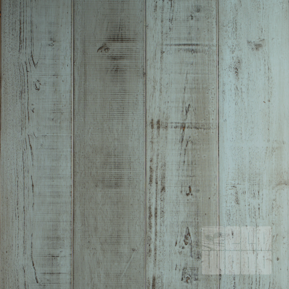 Паркетна дошка Гевея Лофт Блакитна