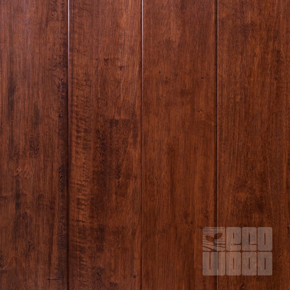 Паркетна дошка Гевея зістарена Ред