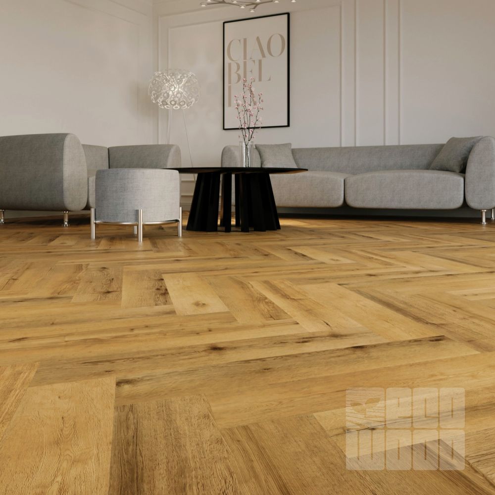 Luxury Floor Дуб Titan Herringbone Виниловый ламинат SPC