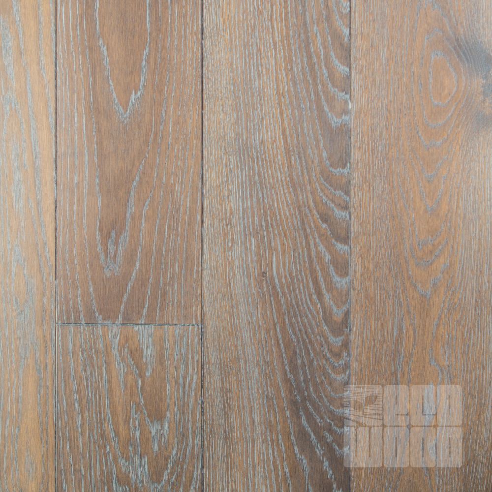 Массивная доска Дуб "венге+белый" браш