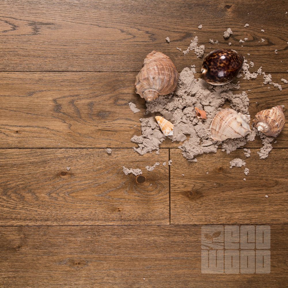 Паркетна дошка Дуб "венге+золото" браш