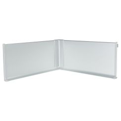 Плинтус алюминий 100 мм серебро