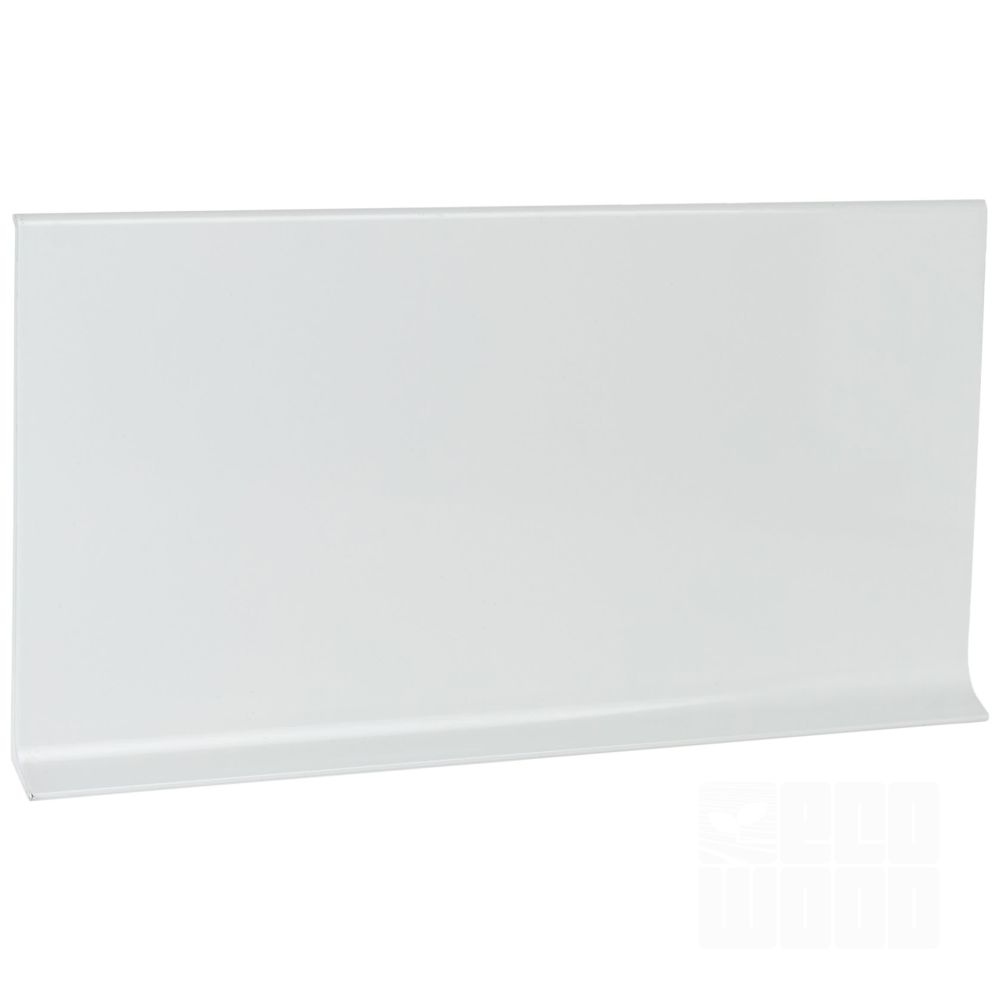 Плинтус алюминий 100 мм белый RAL 9003