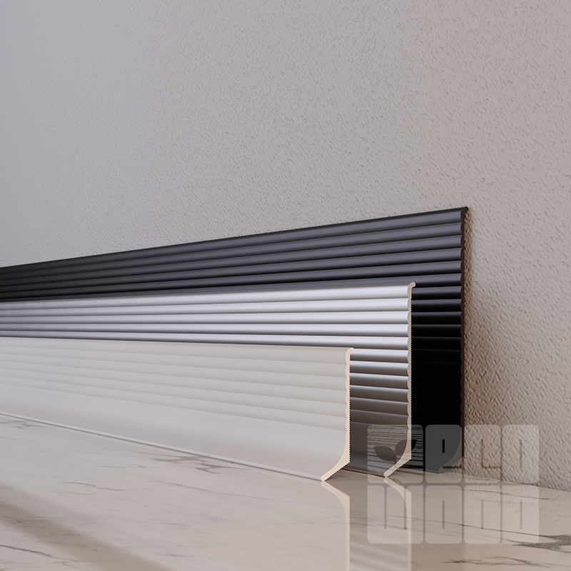 Плинтус алюминиевый "Антиплинтус" анод волнистый NV4011